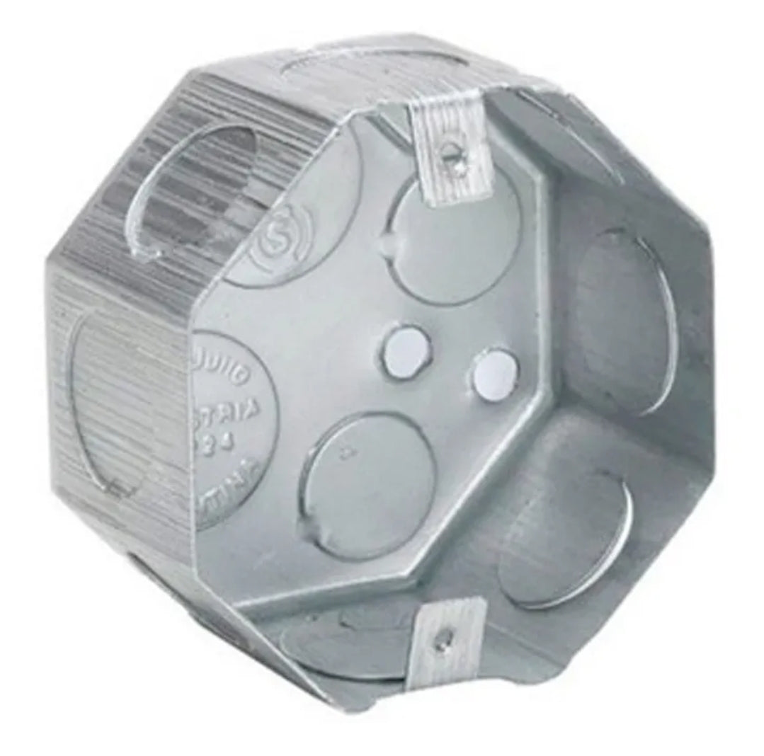 Caja de paso octogonal de metal